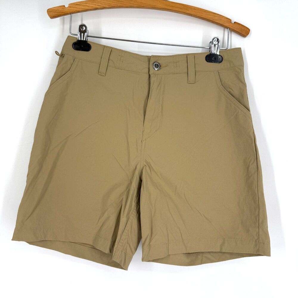 Patagonia Quandary Shorts Tan Drawstring Hiking Outdoor Gorpcore Women's Size 6